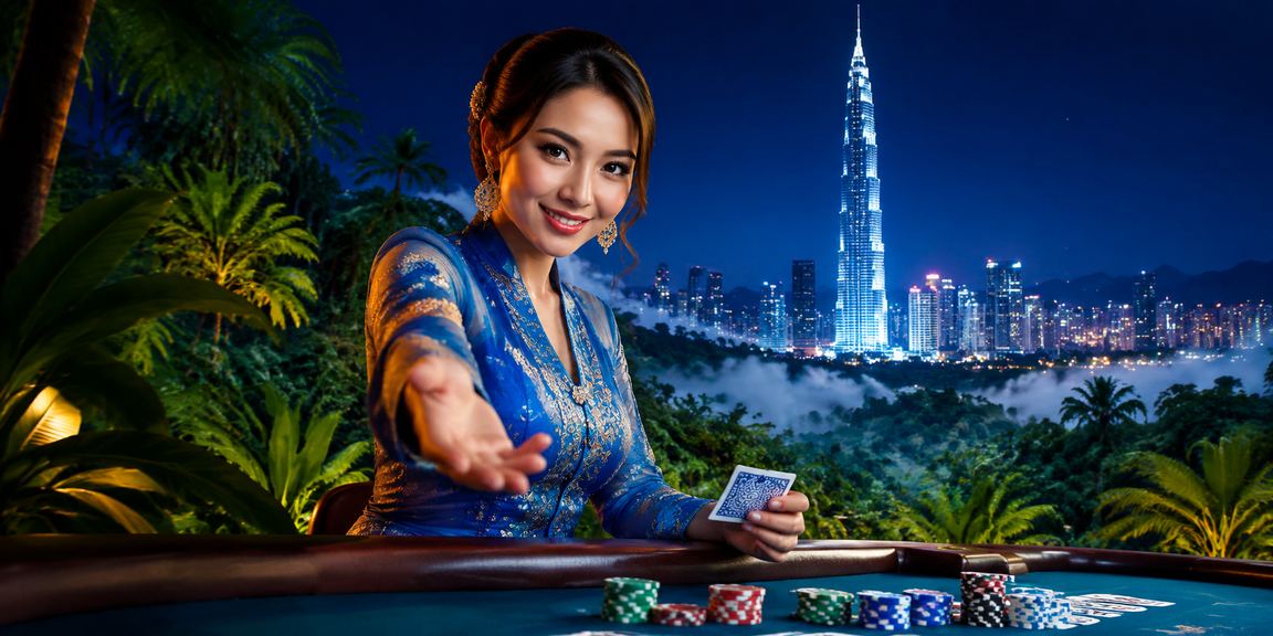 Pemain berbaju kurung di Kuala Lumpur menikmati permainan kad dalam suasana budaya tempatan