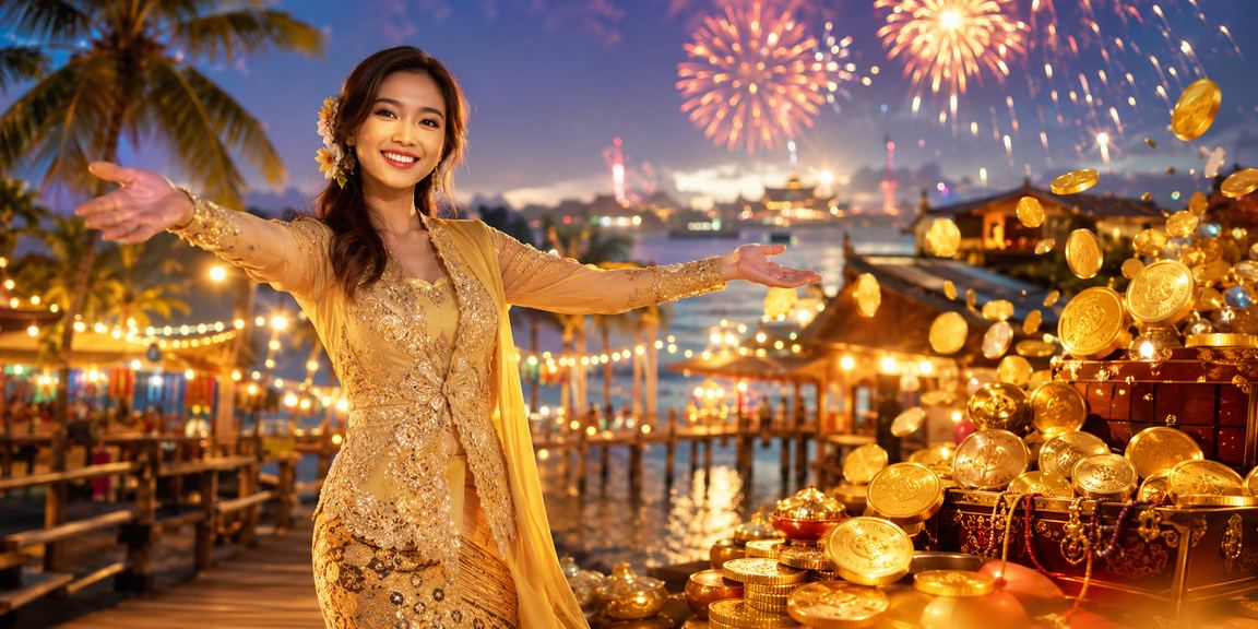 Pemain Malaysia bergaya kebaya menikmati hiburan kasino dan menyemak status VIP mereka